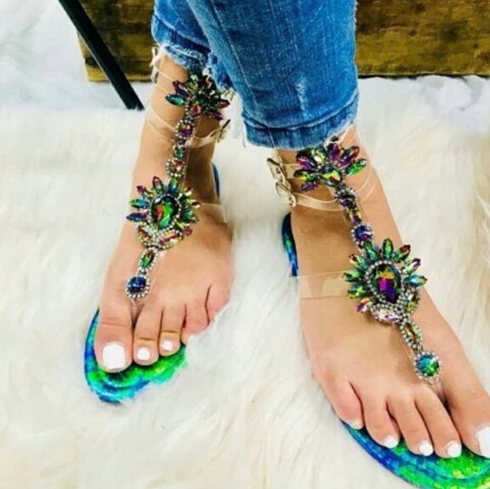 Hologram sandals